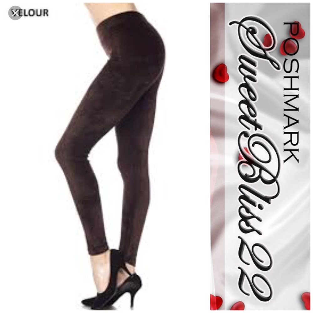 💥Espresso Velour Leggings💥 - Picture 2 of 2